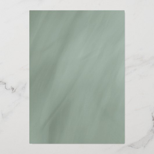 50e verjaardag grayed jade met goud folie uitnodiging (Achterkant)