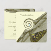 50e verjaardag - Groen en geel ontwerp Kaart (Voorkant / Achterkant)