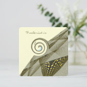 50e verjaardag - Groen en geel ontwerp Kaart (Staand voorkant)