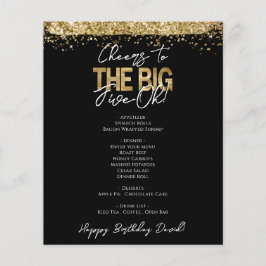 50e verjaardag Grote 5-oh-partijenmenubrochure Flyer