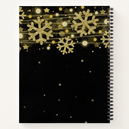 50e verjaardag Guestbook Gold Winter Black Notitieboek