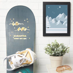 50e verjaardag hallo vijftig goudnaamsticker sticker