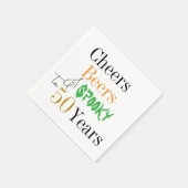 50e verjaardag Halloween Cheers Spooky Party Servet (Hoek)