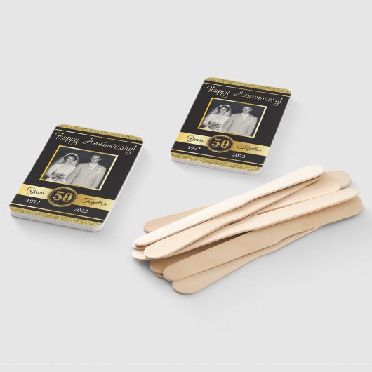 50e verjaardag, hand fan handwaaier (Niet-gemonteerd)