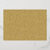 50e verjaardag Hart Confetti Huwelijksfoto Goud Folie Uitnodiging (Achterkant)