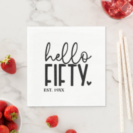50e verjaardag Hello Fifty Servet