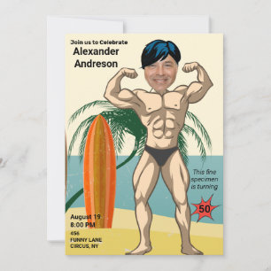 50e verjaardag 💪🤣 Heren Funny Bodybuilder Spier Kaart