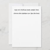 50e verjaardag Huge Numbers Gold en Sienna W970 Kaart (Achterkant)