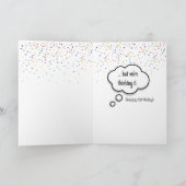 50e verjaardag Humor Ducklings en Confetti Kaart (Binnen)