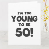 50e verjaardag Humor Kaart (Gele Bloem)