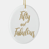 50e verjaardag Humor Keramisch Ornament (Rechts)