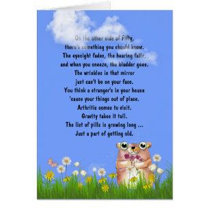 50e Verjaardag humor op ouder worden
