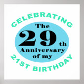 50e verjaardag Humor Poster (Voorkant)