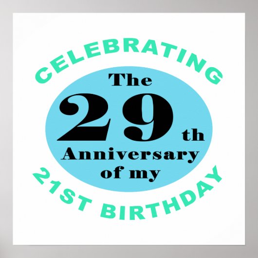 50e verjaardag Humor Poster (Voorkant)