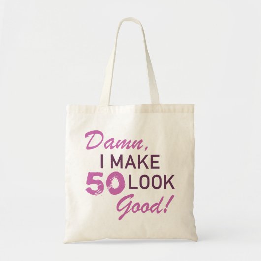 50e verjaardag Humor Tote Bag (Voorkant)