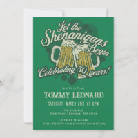 50e verjaardag Iers St.Patrick's Day Bier