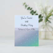 50e verjaardag in Blauw Kaart (Staand voorkant)