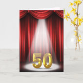 50e verjaardag in het spotlicht kaart (Gele Bloem)
