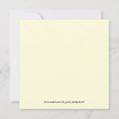 50e verjaardag Ivory Gold Foto uitnodigingen (Achterkant)