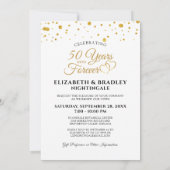 50e verjaardag JAREN IN EEN ONEINDIGHEID Huwelijks Kaart (Achterkant)