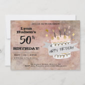 50e verjaardag, Jouw naam, uitnodiging (Voorkant)