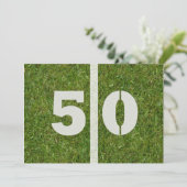 50e verjaardag! kaart (Staand voorkant)