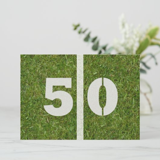 50e verjaardag! kaart (Staand voorkant)