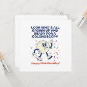 50e verjaardag kaart (Voorkant / Achterkant in situ)