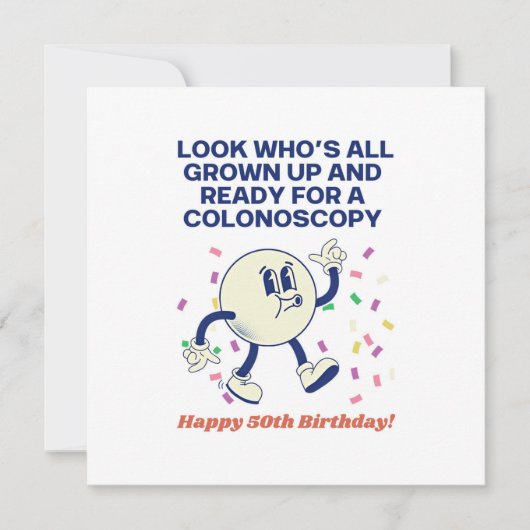 50e verjaardag kaart (Voorkant)