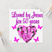  50E VERJAARDAG KAART (Voorkant / Achterkant in situ)