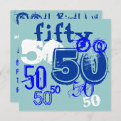 50e verjaardag kaart (Voorkant / Achterkant)