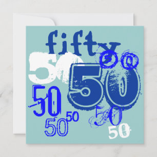 50e verjaardag kaart