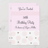 50e verjaardag kaart (Voorkant / Achterkant)