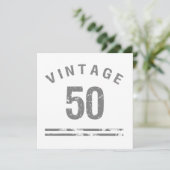  50e verjaardag kaart (Staand voorkant)