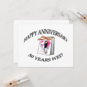 50e VERJAARDAG Kaart (Voorkant / Achterkant in situ)