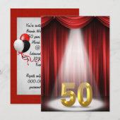 50e verjaardag kaart (Voorkant / Achterkant)