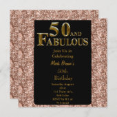 50e verjaardag kaart (Voorkant / Achterkant)