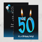 50e verjaardag kaart (Voorkant / Achterkant)