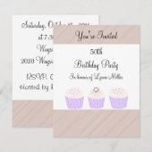 50e verjaardag kaart (Voorkant / Achterkant)