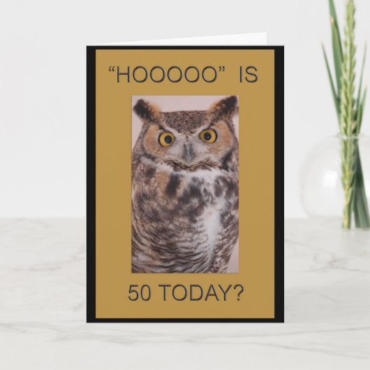 50e verjaardag Kaart (Voorkant)