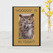 50e verjaardag Kaart (Gele Bloem)
