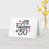 50e verjaardag kaart (Gele Bloem)