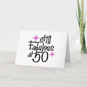 50e verjaardag kaart
