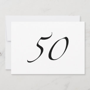 50e verjaardag kaart