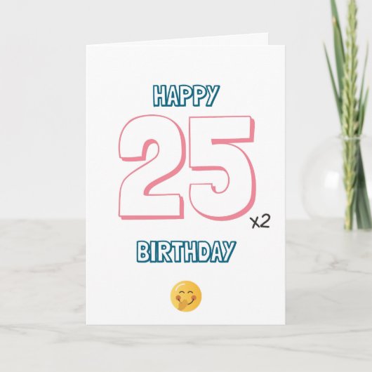 50e verjaardag Kaart (Voorkant)