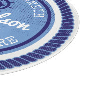 50e verjaardag kapitein Nautical Rope Anchor Helm Snijplank (Hoek)