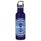 50e verjaardag kapitein Nautical Rope Anchor Helm Waterfles (Voorkant)