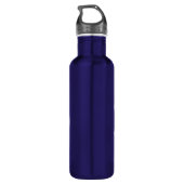 50e verjaardag kapitein Nautical Rope Anchor Helm Waterfles (Achterkant)