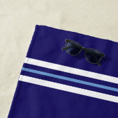 50e verjaardag Kapitein Scheepvaart Touw Anker Roe Strandlaken (In situ)