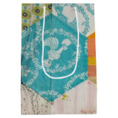 50e verjaardag Kieuwpatroon met naald Medium Cadeauzakje (Achterkant)